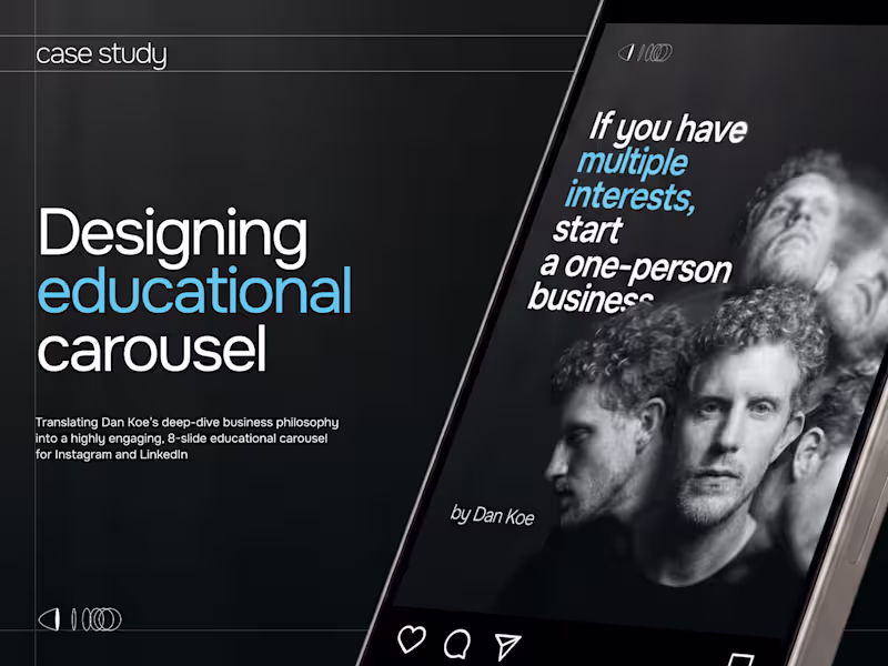 Cover image for Case Study: Designing Educational Carousel