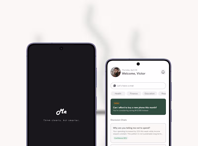 Cover image for "ME" AI Powered Financial Decision Platform