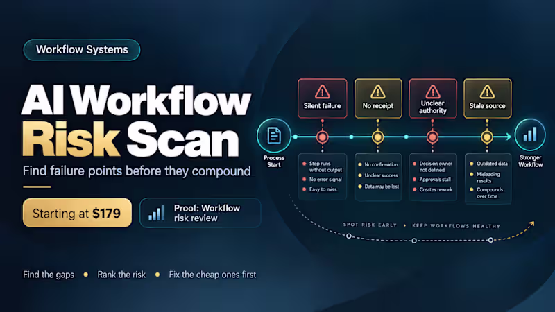 Cover image for AI Workflow Risk Scan — One Workflow, Written Findings