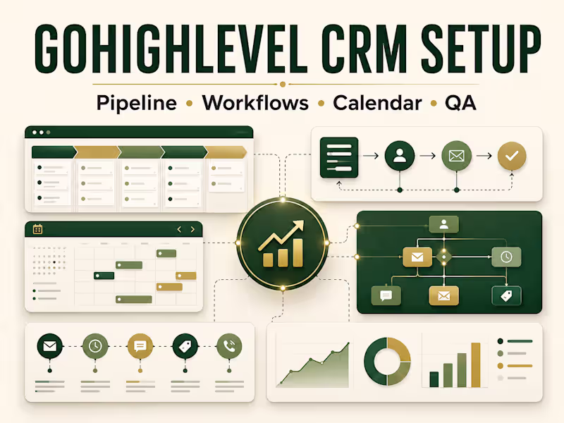 Cover image for GoHighLevel CRM, Pipeline & Workflow Setup