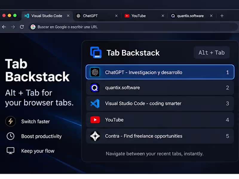 Cover image for Built Tab Backstack, a lightweight