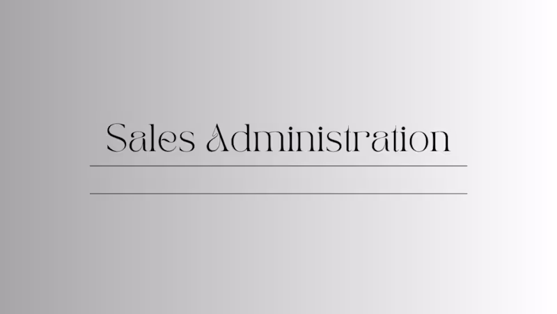 Cover image for Sales Administration using Intuit Quickbooks