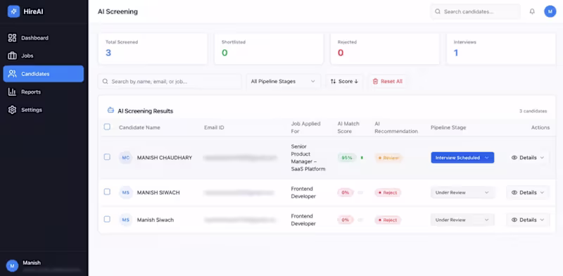 Cover image for Built an AI-assisted hiring workflow