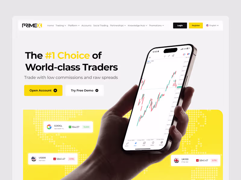 Cover image for PrimeX Capital Redesign Home Page 