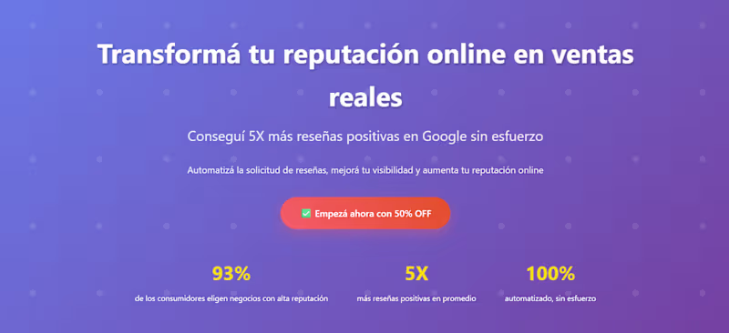 Cover image for Impulsa 5 Estrellas - Automated Google Reviews Booster