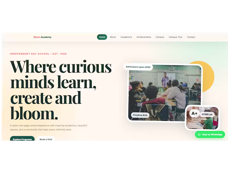 Cover image for Title
Modern School Website | Responsive