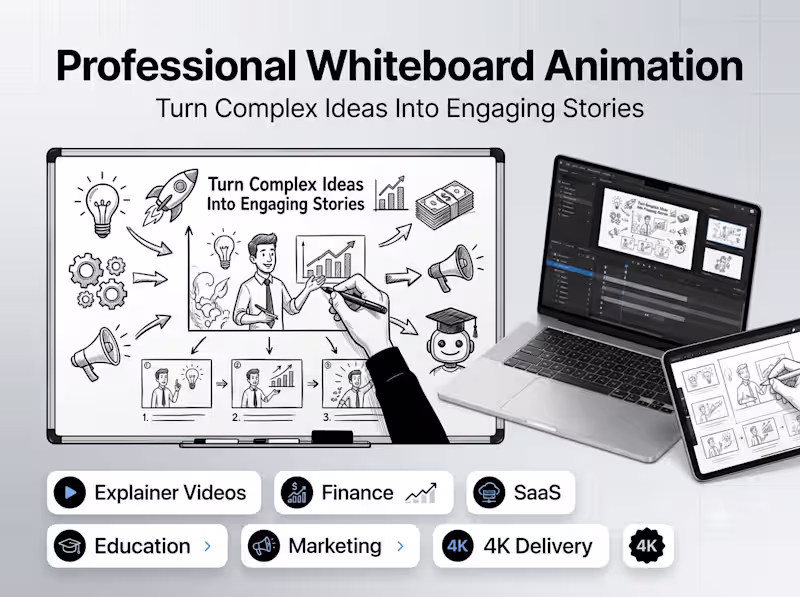 Cover image for Professional Whiteboard Animation Videos That Explain & Convert