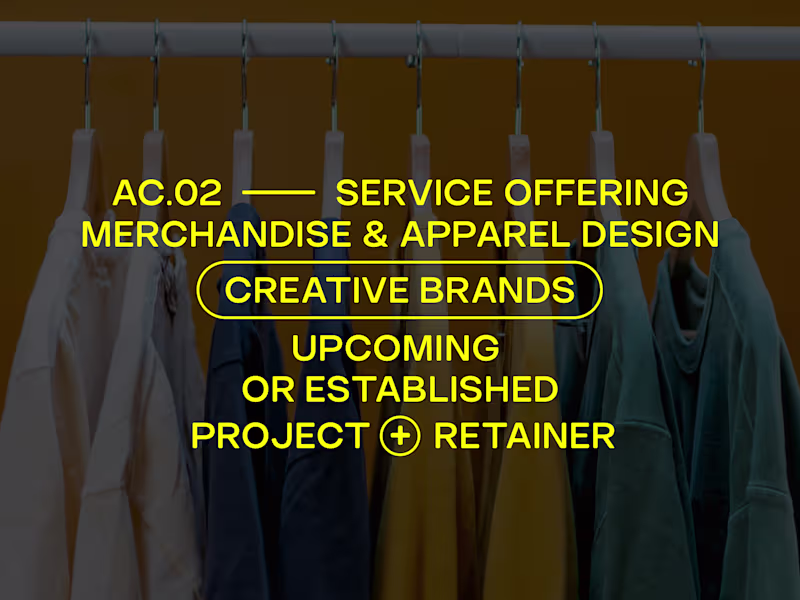 Cover image for Merch and Apparel Design for Culture-Driven Brands