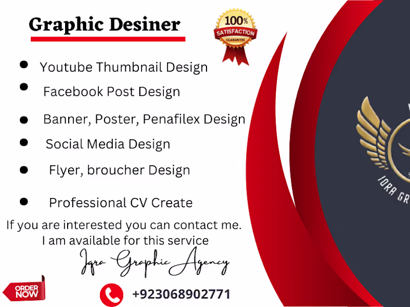 Cover image for I am professional graphic designer  