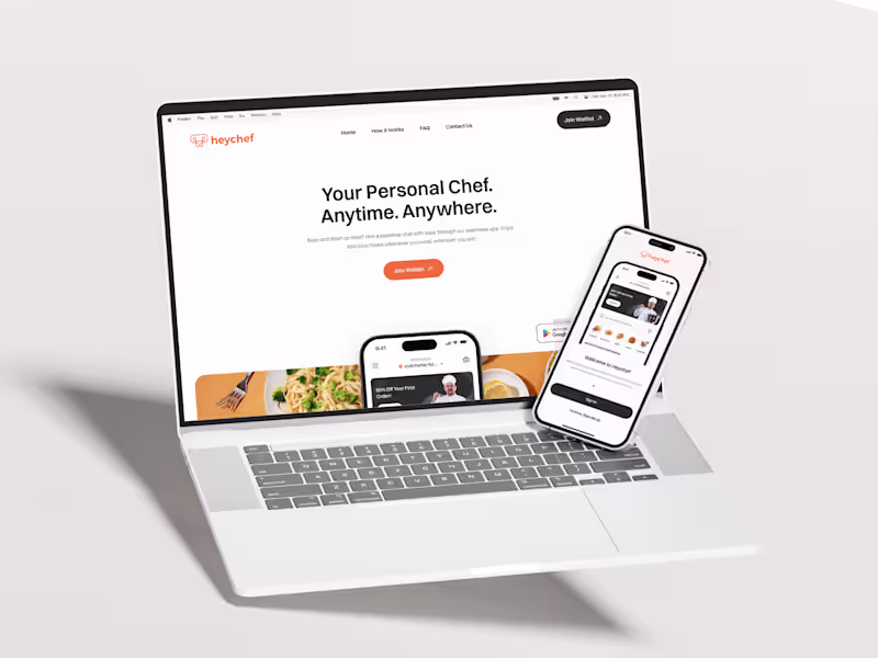 Cover image for HeyChef - Mobile App & Website
