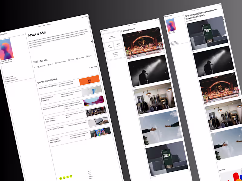 Cover image for A portfolio website that helps creators showcase their lates...