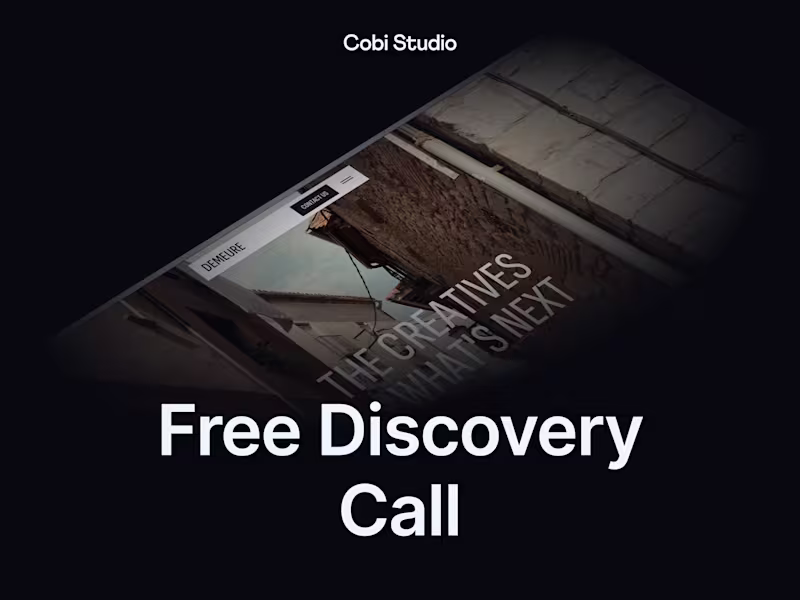 Cover image for Free Discovery Call: Your Website, 30 Minutes, No Strings