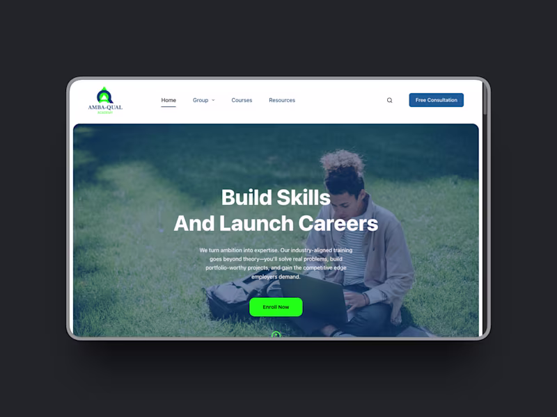 Cover image for Ambaqual Academy Custom WordPress Site Development