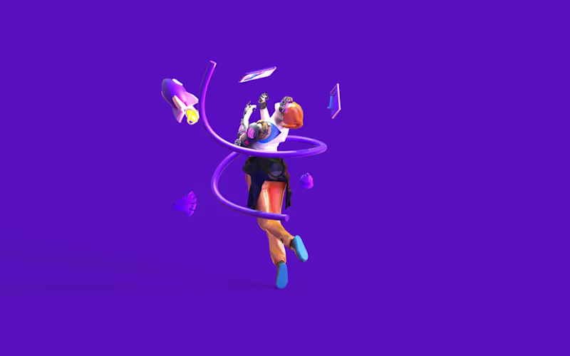 Cover image for 3D Character Design & Tech Illustration for Web/App