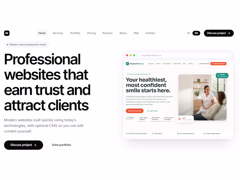 Cover image for Modern Business Website with React & Sanity CMS