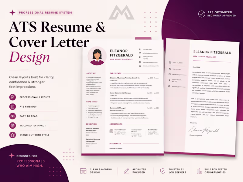 Cover image for ATS-Friendly Resume & Cover Letter Writing Services