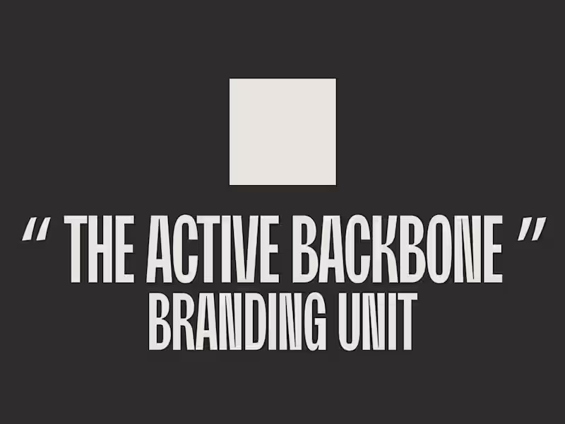 Cover image for “THE ACTIVE BACKBONE” branding unit