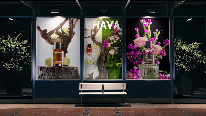 Cover image for Visual Identity work for Bhava Fragrance. Bhava is more than...