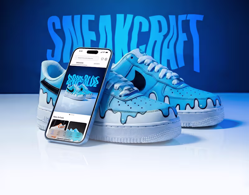 Cover image for Ux Case Study - Sneakcraft | Custom Painted Sneaker App