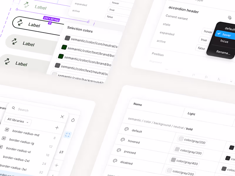 Cover image for Design System in Figma and code