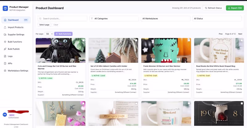 Cover image for ProductPlug - Multi-Marketplace E-commerce
Management Platform