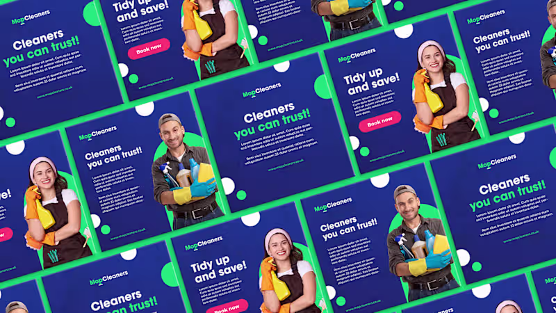 Cover image for Mop Cleaners Social Media on Behance