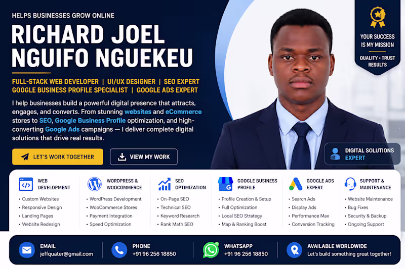 Cover image for Professional WordPress Website Design & Development