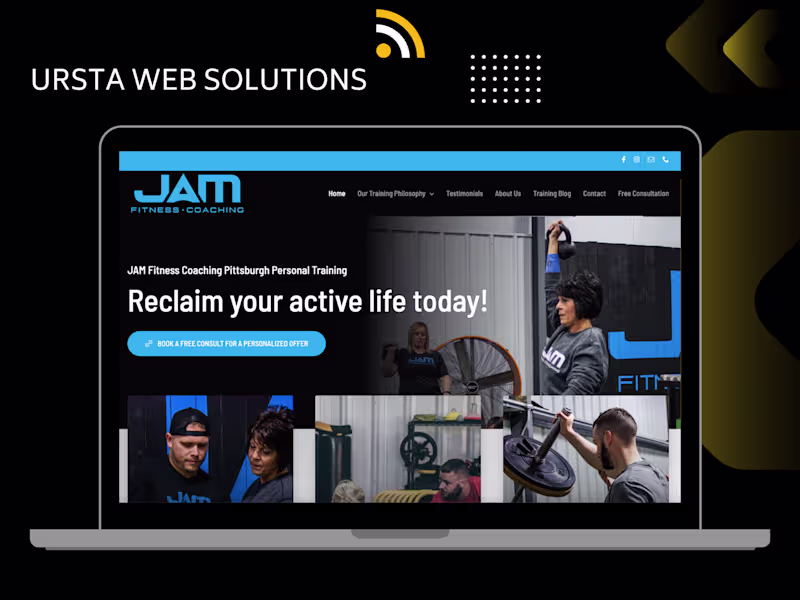 Cover image for JAM Fitness Coaching – WordPress Website Build