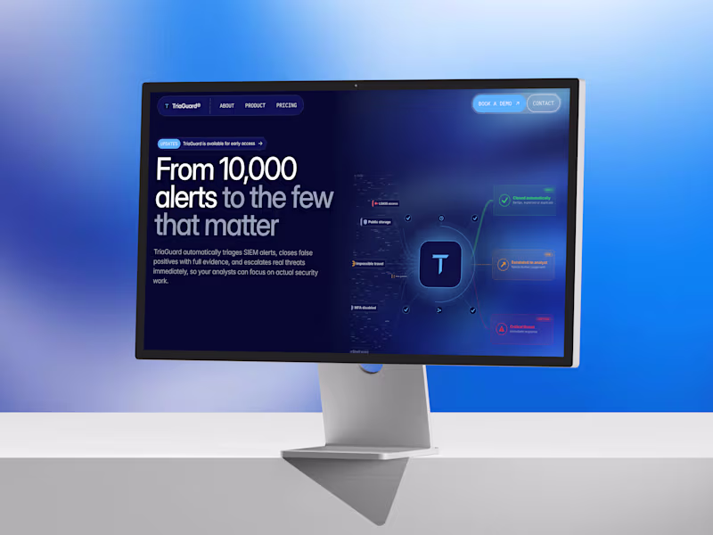 Cover image for Triaguard Website Design and Development