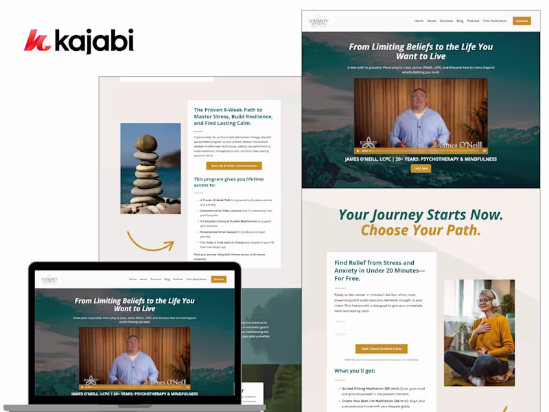 Cover image for Kajabi Website & Funnel Transformation for Wellness Brand