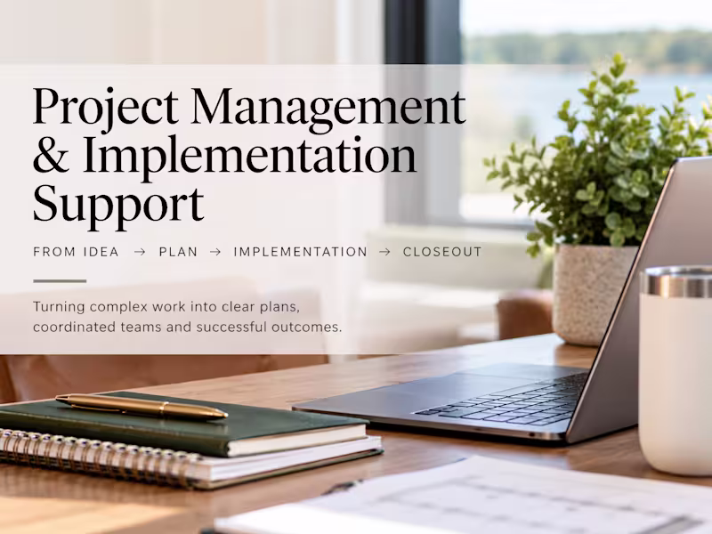 Cover image for Project Management & Implementation Support