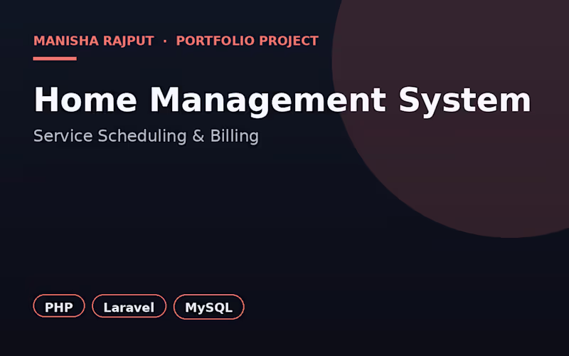 Cover image for Home Management System