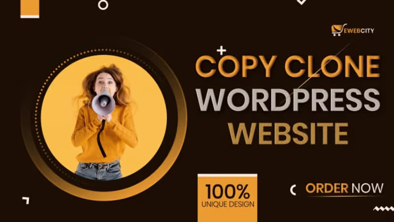 Cover image for I will copy clone duplicate redesign wordpress website in 12hr