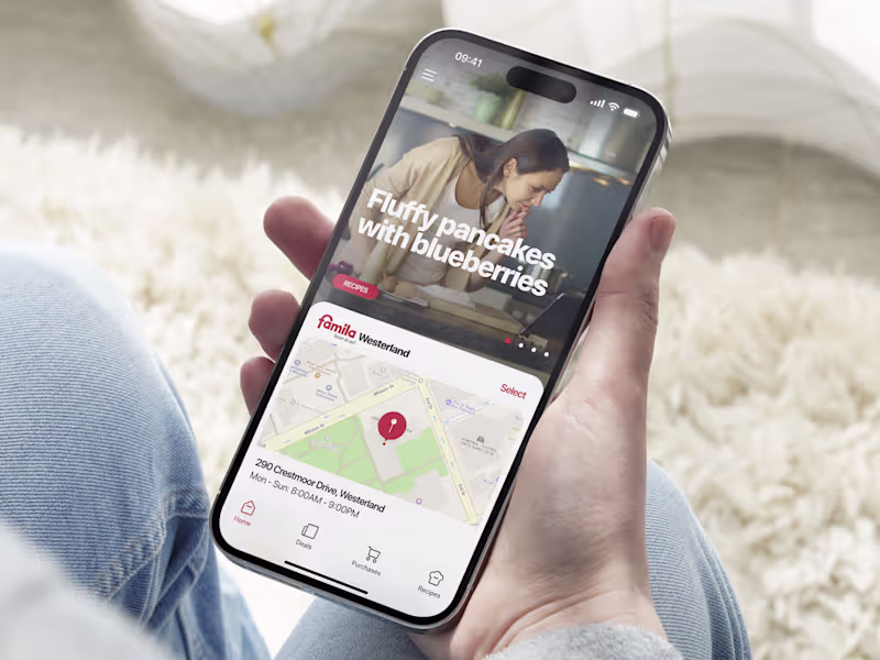 Cover image for Famila Grocery & Recipe App Design