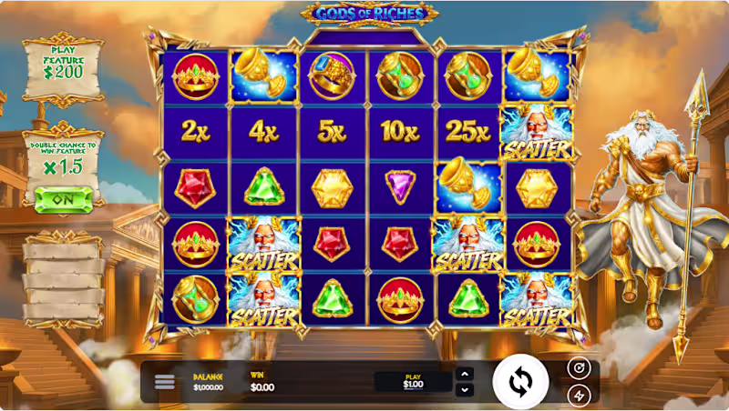 Cover image for Gods of Riches(Slot Game)