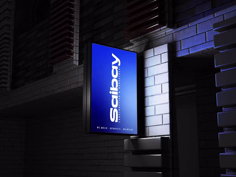 Cover image for Saibay Construction & Management: Brand Identity Guidelines