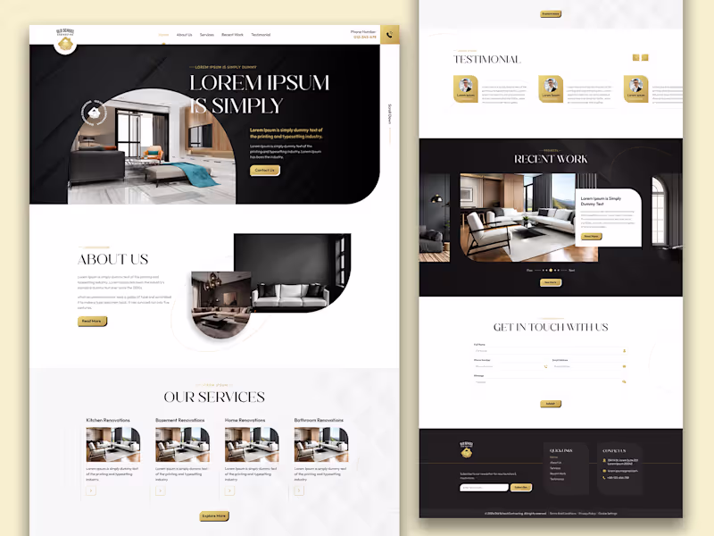 Cover image for Furniture Website Design
