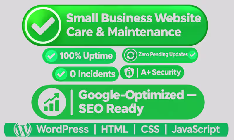 Cover image for Monthly Website Maintenance (WordPress & Custom)