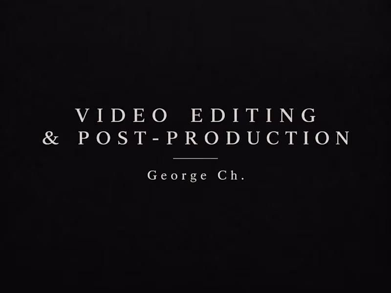 Cover image for Video Editing & Post-Production