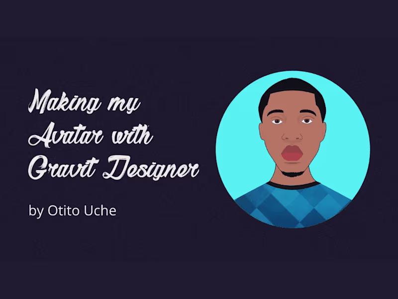 Cover image for Making my Avatar with Gravit Designer