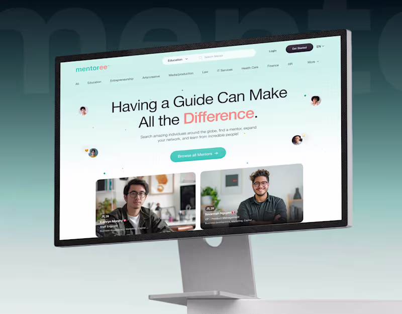Cover image for Mentoree : UI UX Case Study