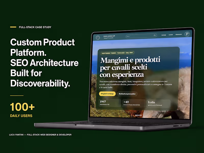 Cover image for Toscanzoo — Custom product platform 