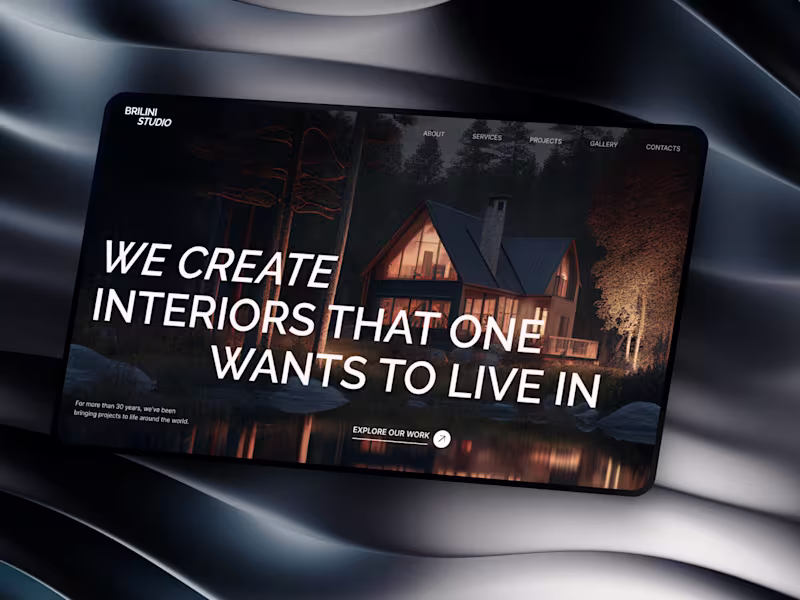 Cover image for Brilni Studio Landing Page