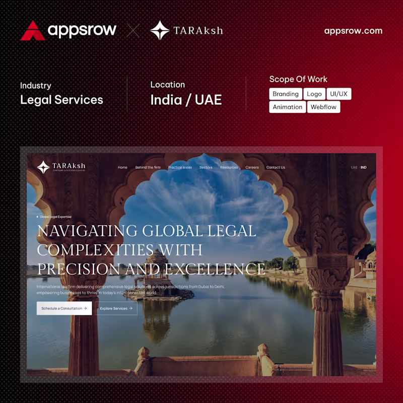 Cover image for Modern Web Design for Taraksh Law