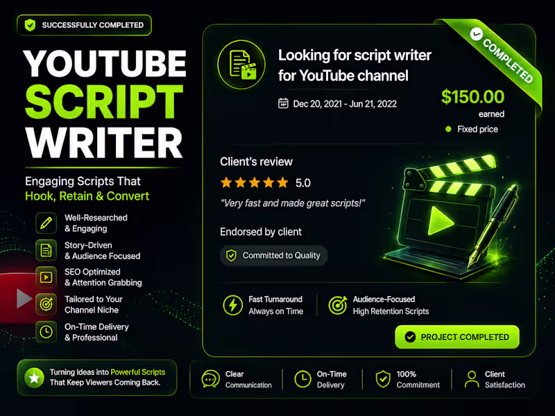 Cover image for YouTube Script Writer