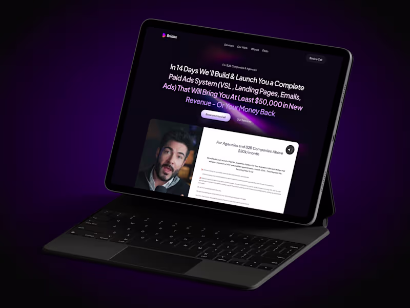 Cover image for Bridox — Framer Website Redesign (2x Conversions)