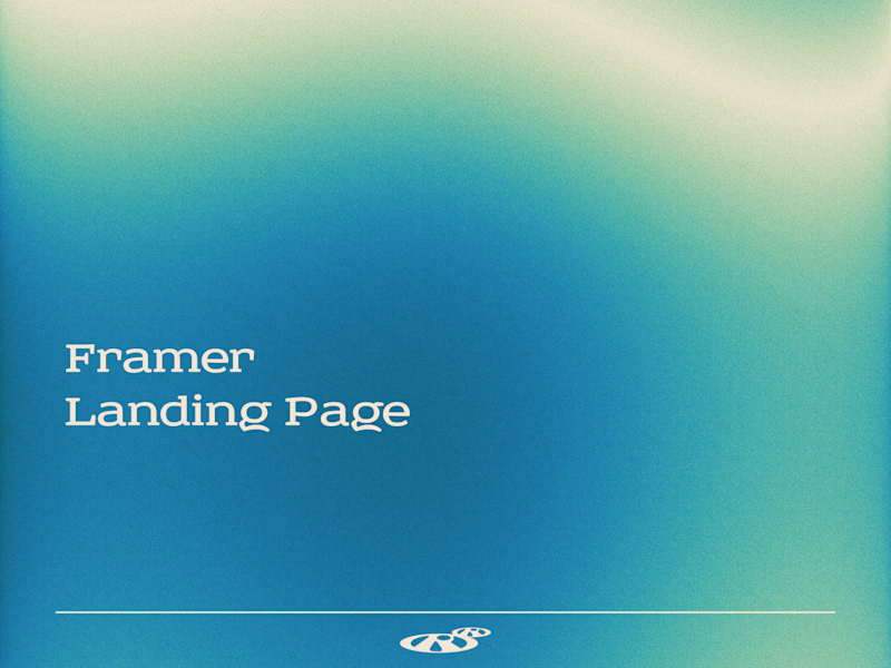 Cover image for Framer Landing Page — Design & Development