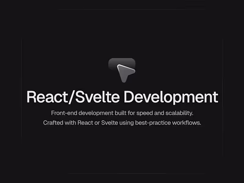 Cover image for React/Svelte Development