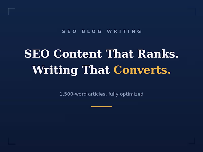 Cover image for SEO Blog Posts That Rank on Google and Convert Readers