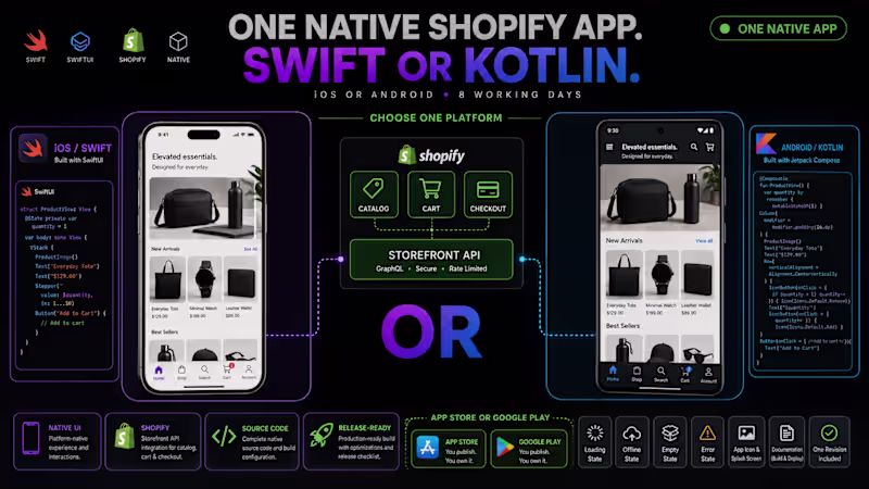 Cover image for Native Shopify Mobile App